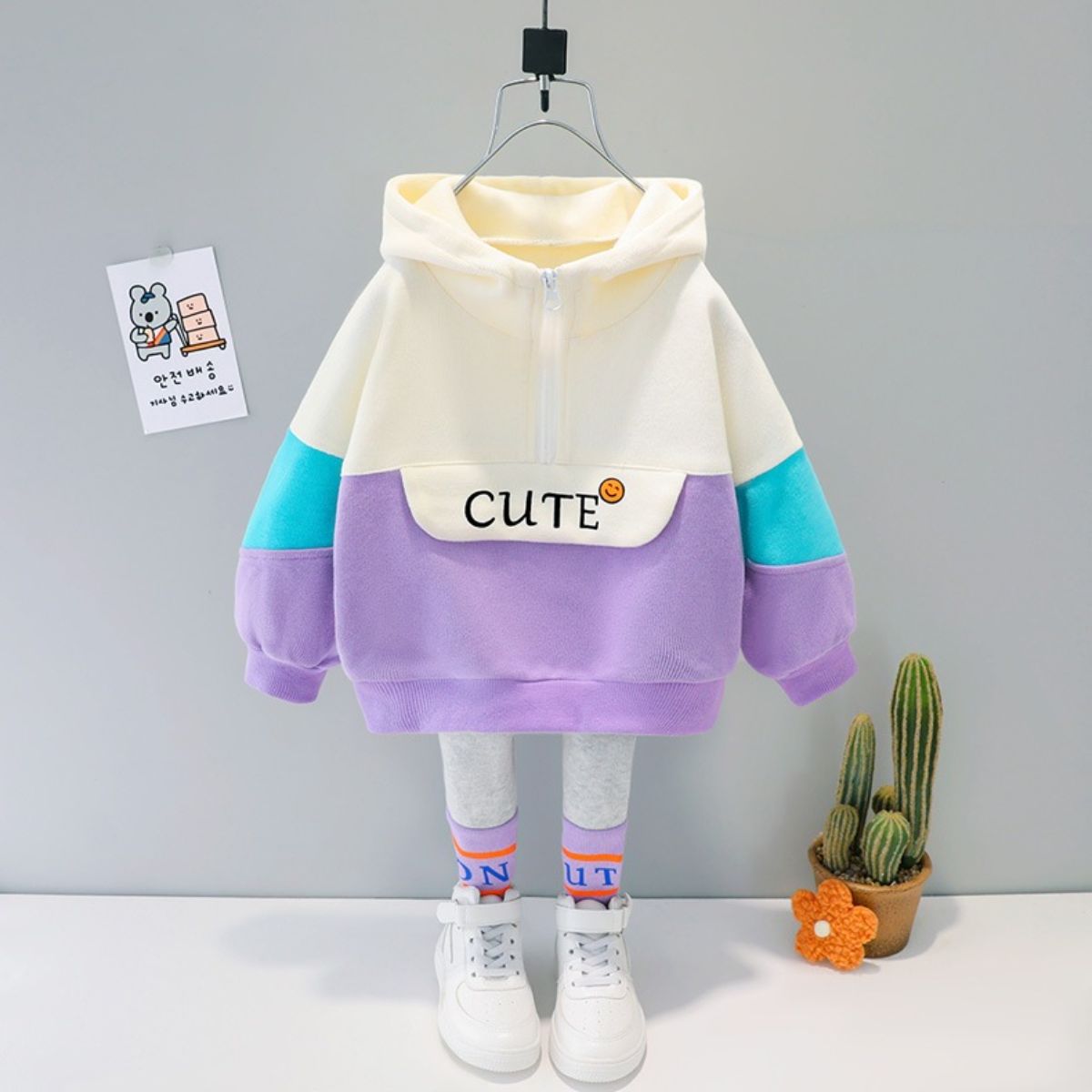 Spring and Autumn Children's Clothing Children's Baby Internet Celebrity New Fashion Suit 21 Baby Autumn Girls Long Sleeve Jacket Two-piece Suit