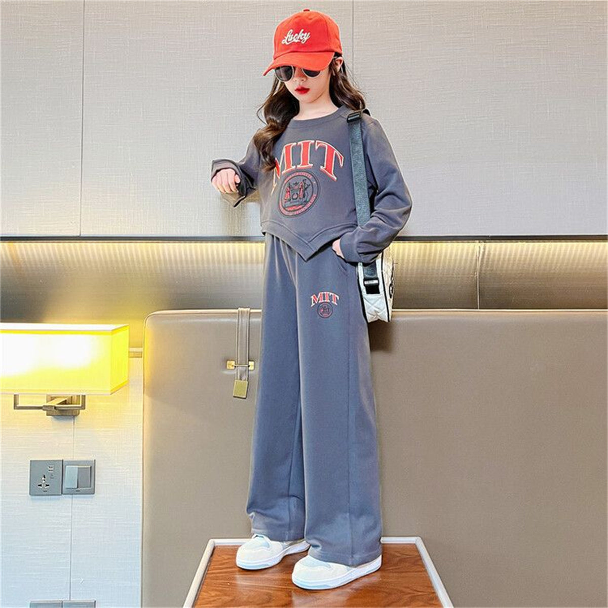 Girls Sports Children's Casual Sports All-match Suit