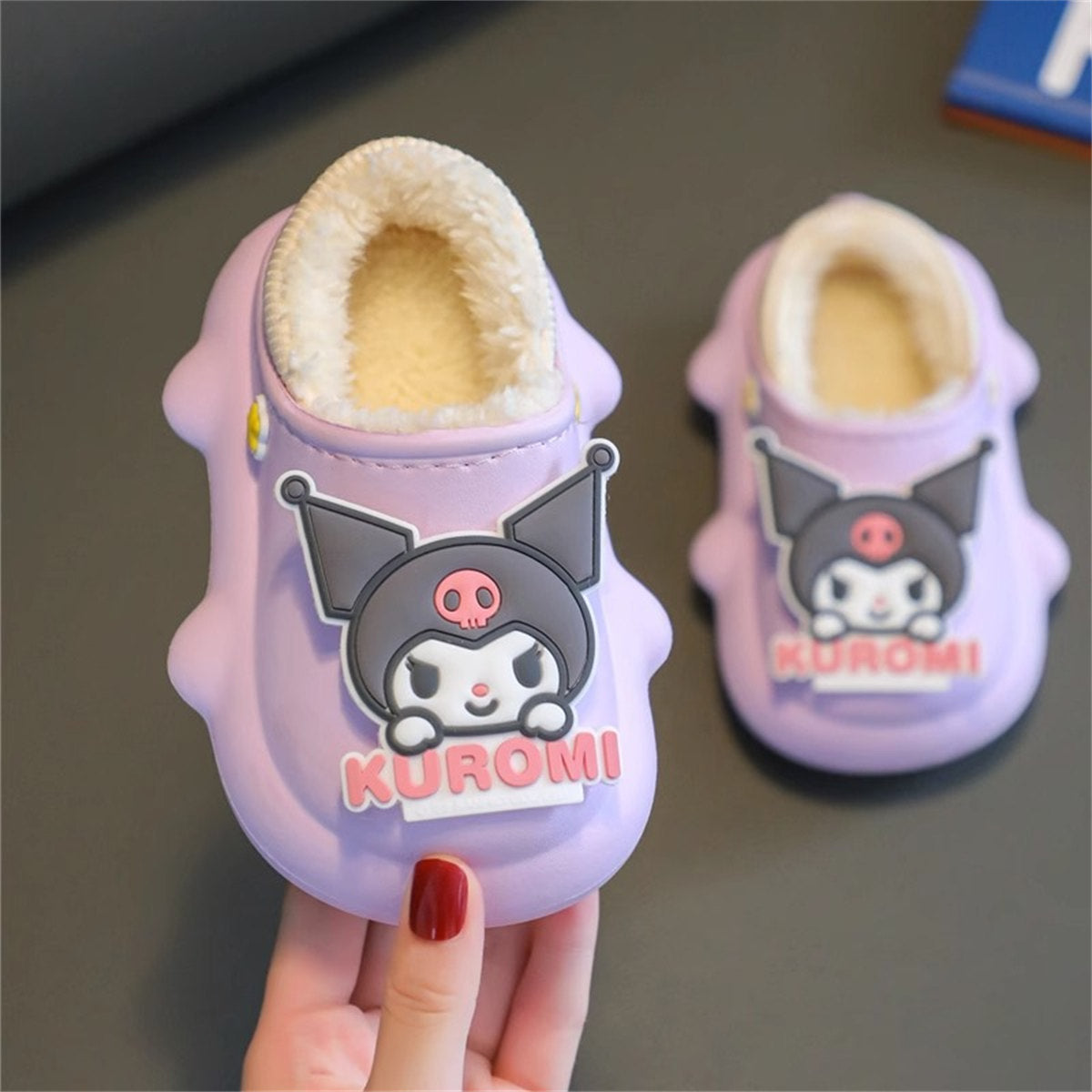 Children's girls autumn and winter Sanrio cute cartoon warm home cotton slippers