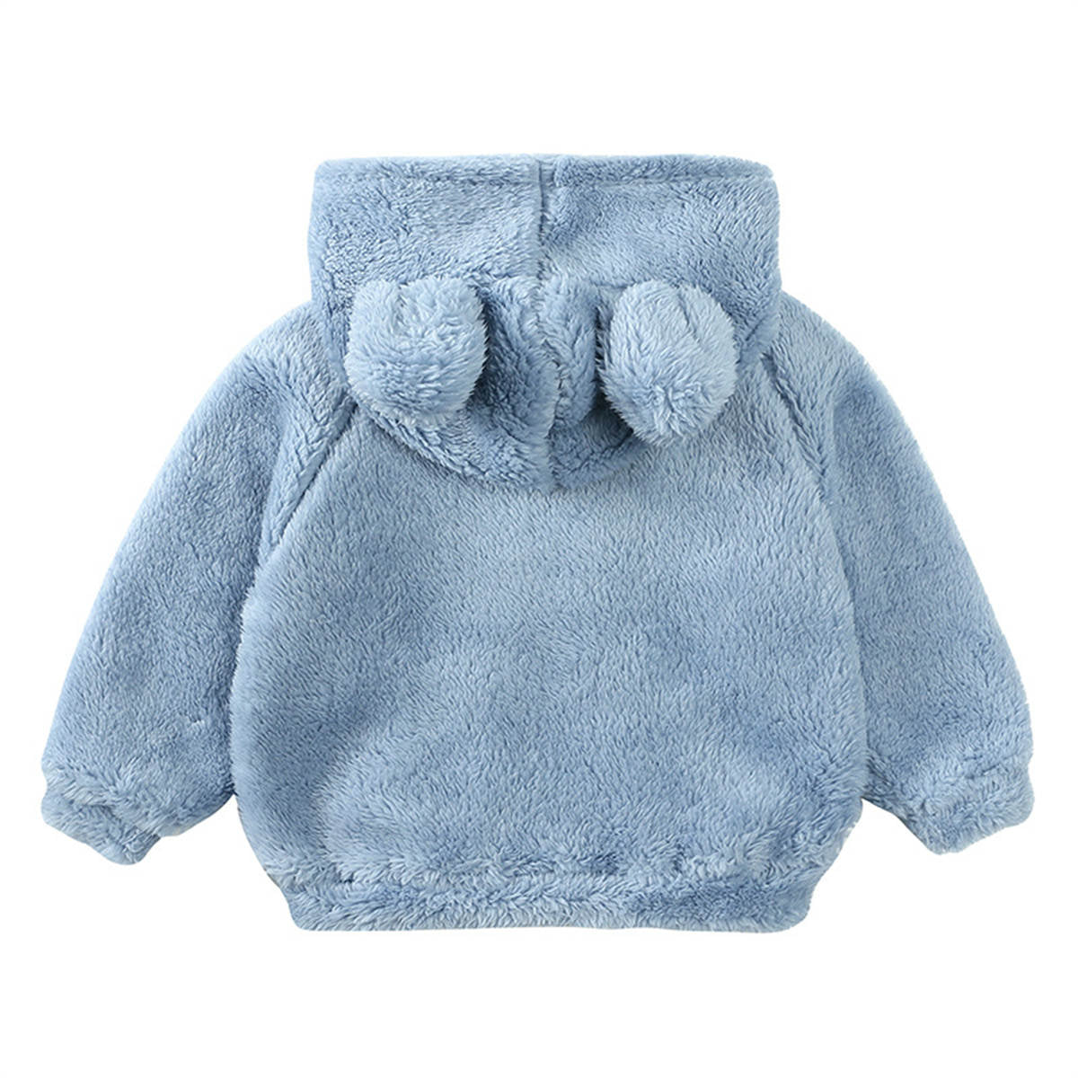 Boys and girls lambskin thickened coat children's stylish warm hooded fur sweater