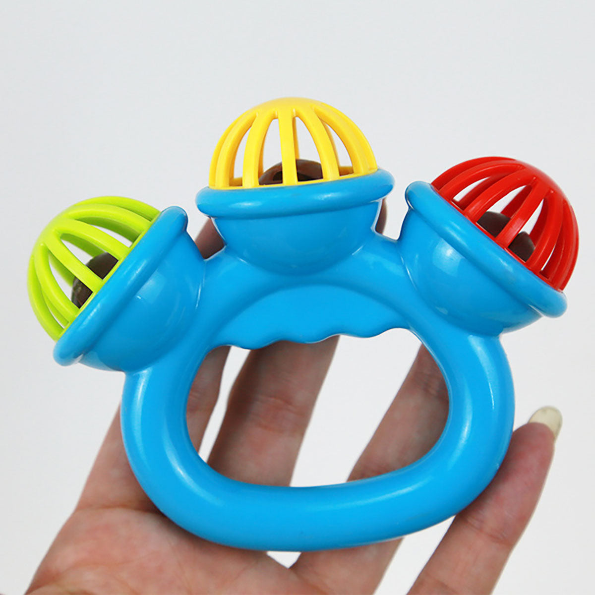 Baby soothing rattle hand bell