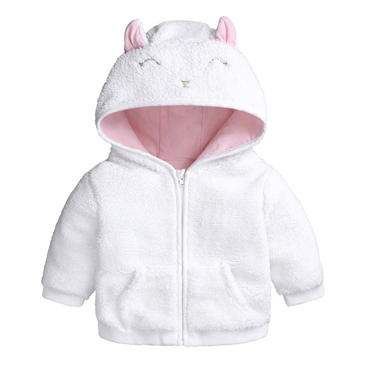 Children&#39;s winter cotton-padded coat with fleece