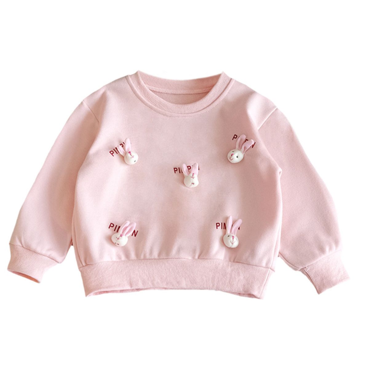 Autumn 3D Rabbit Girls' Cute Cartoon Sweatshirt