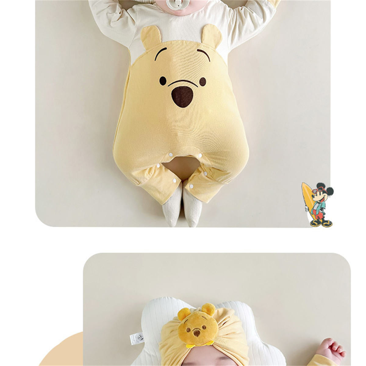 Baby Spring and Autumn Winnie the Pooh Long Sleeve Cotton Climbing Outwear