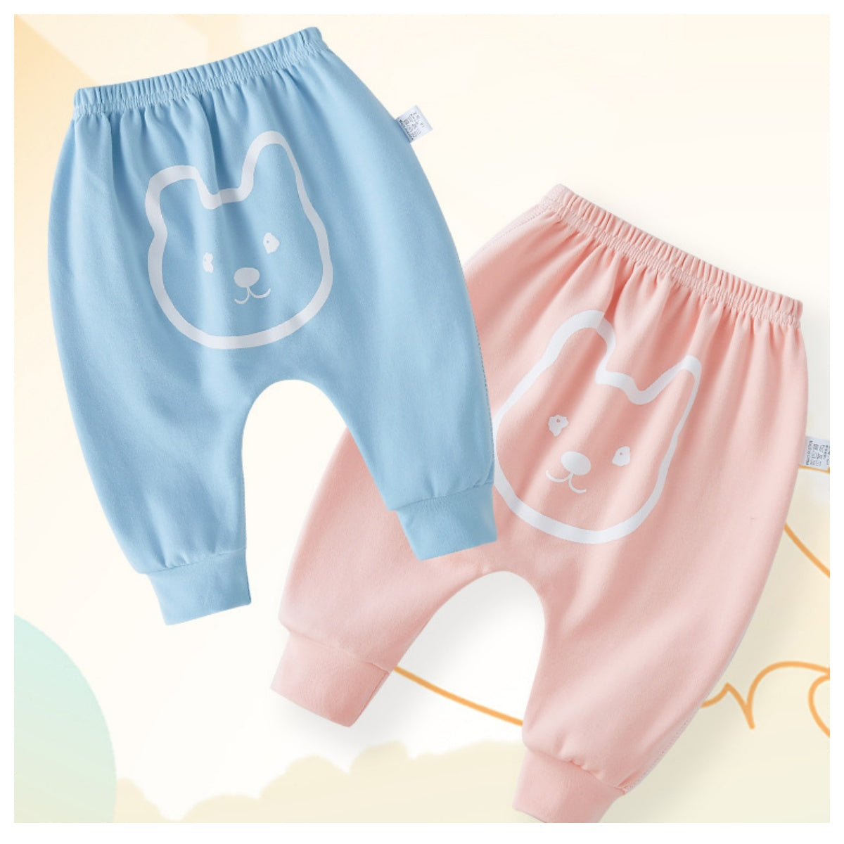 baby pants spring and autumn pure cotton pants