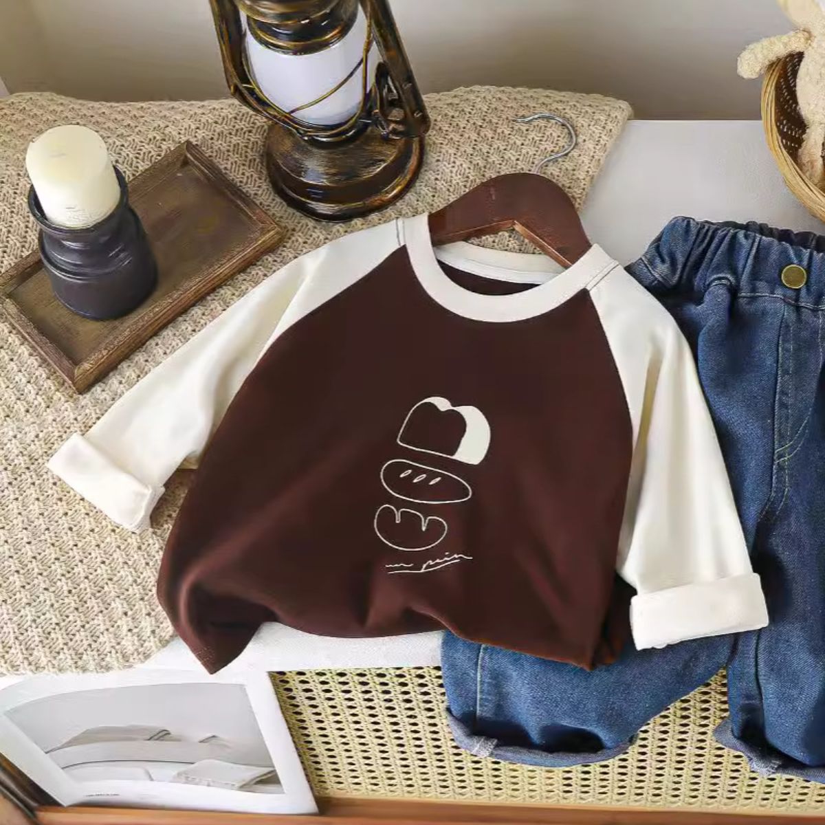 Children's clothing boys spring and autumn clothing long-sleeved T-shirt new children's autumn raglan bottoming shirt top boy