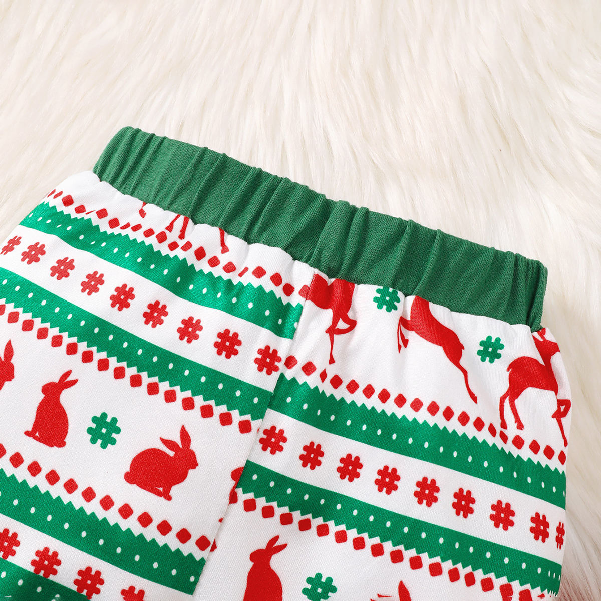 Santa Claus Print Romper Set