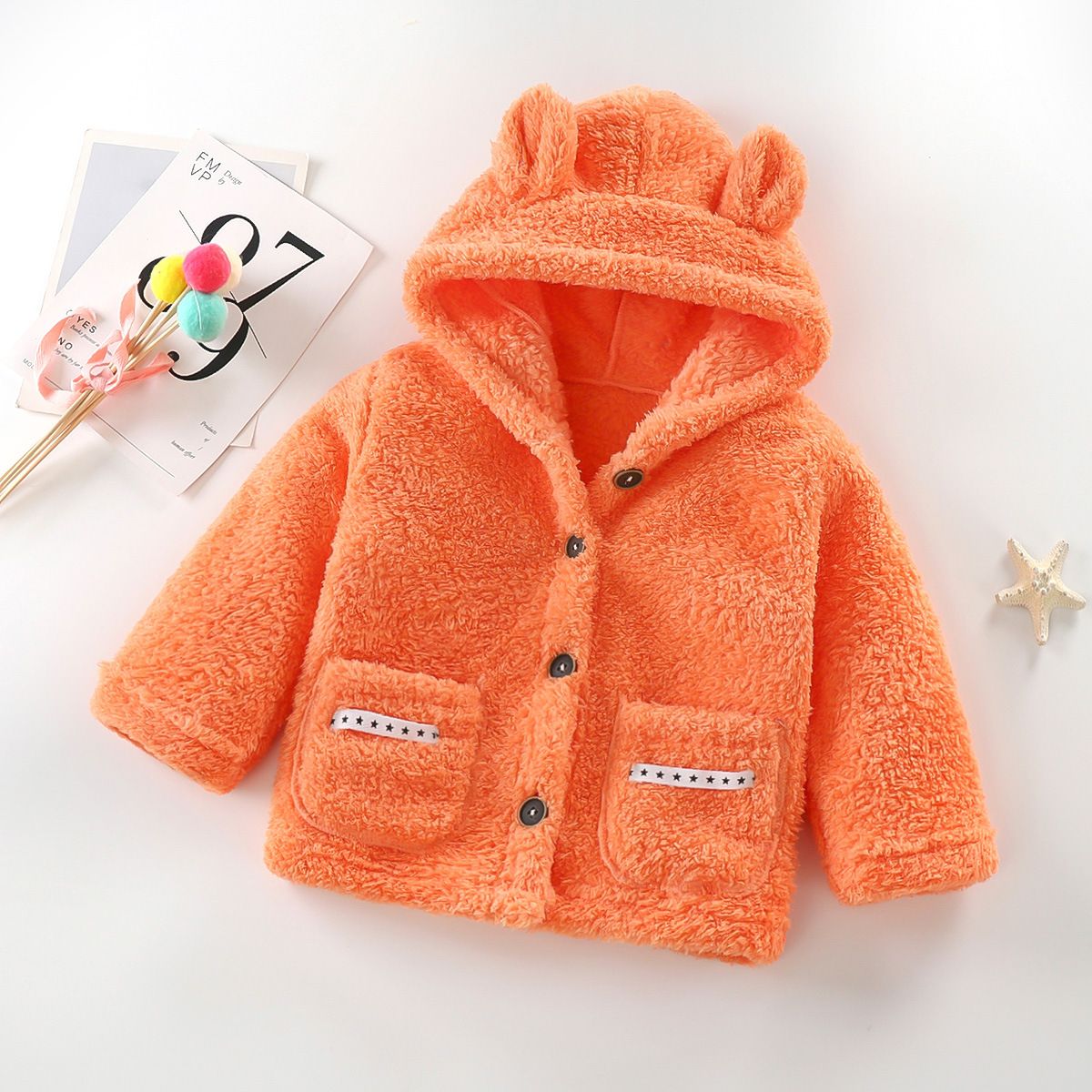 New autumn children's plush coat for boys and girls