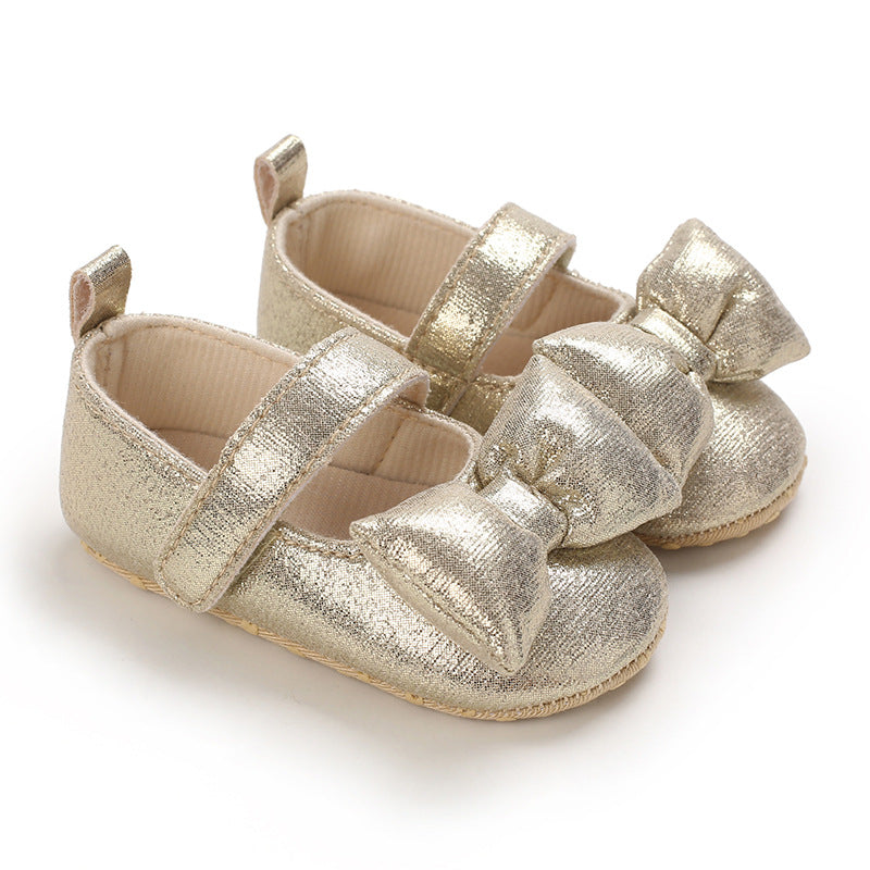 Baby Girls Autumn Cute Bow Leather Shoes