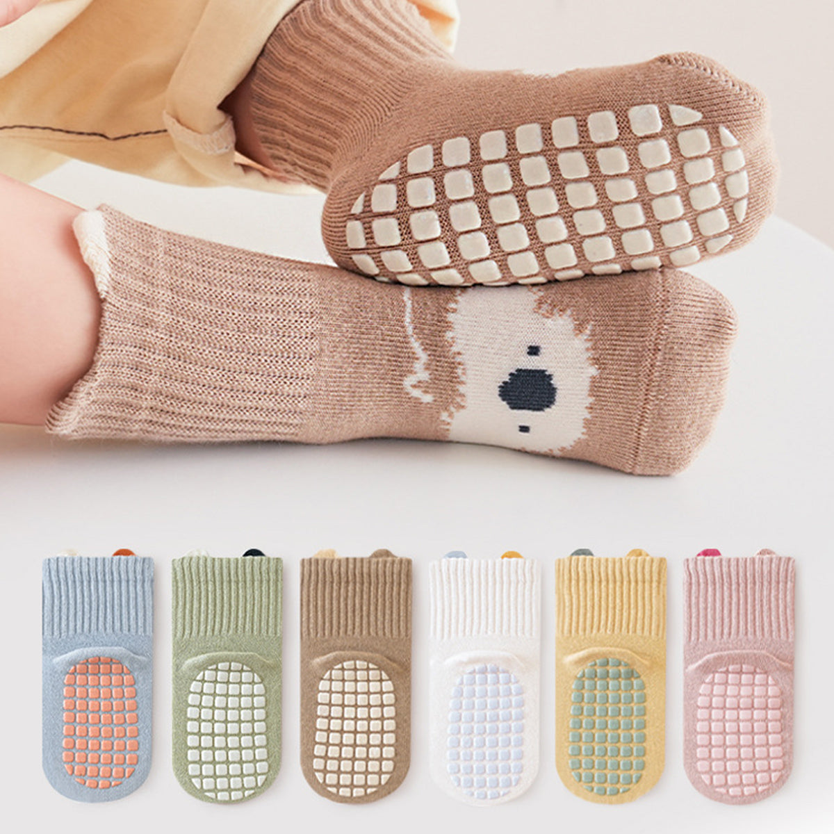 Children's Animal Pattern Non-Slip Rubber Socks