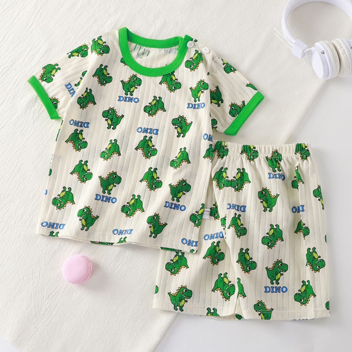 Children's short-sleeved suit pure cotton girls summer clothes two-piece suit children's clothing boys baby T-shirt summer clothes