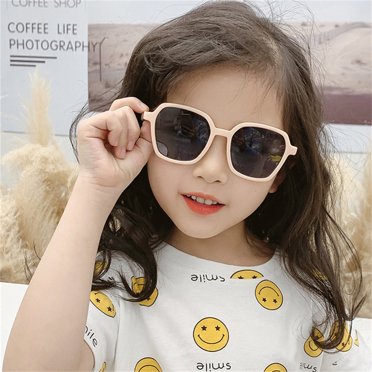 Children's solid color glasses