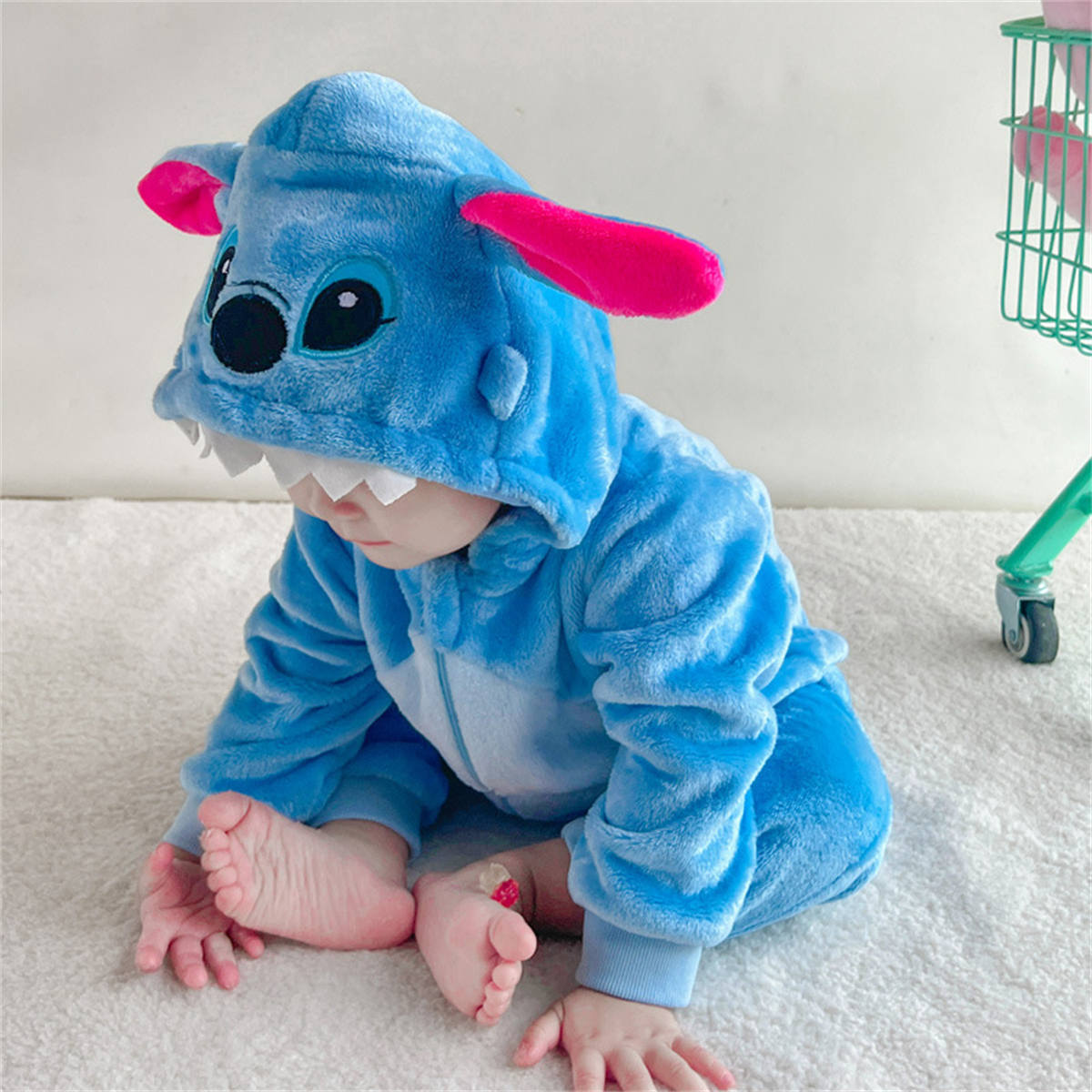 Newborn baby romper animal shape one-piece pajamas