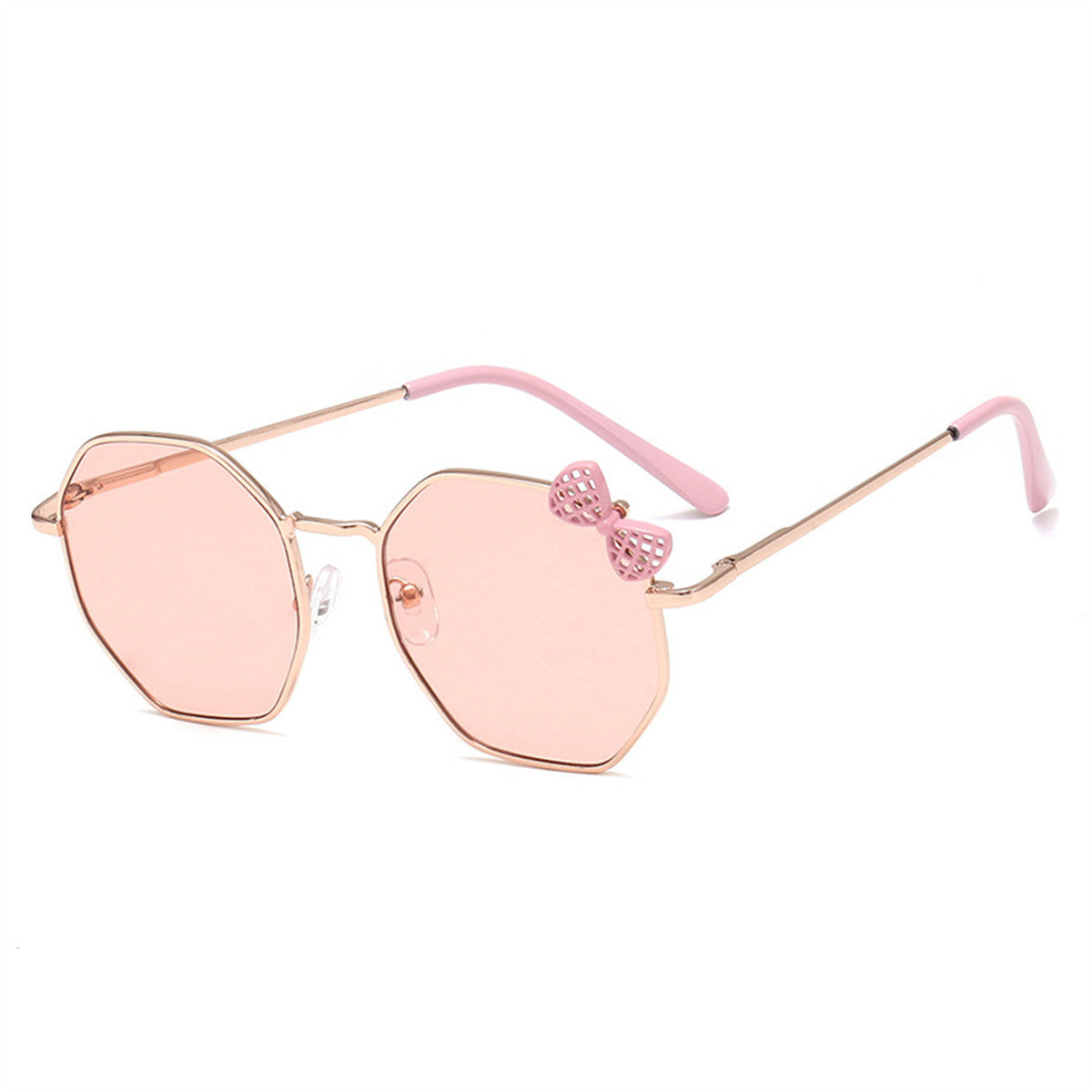 Children's Fashion Bow Irregular Metal Sunglasses