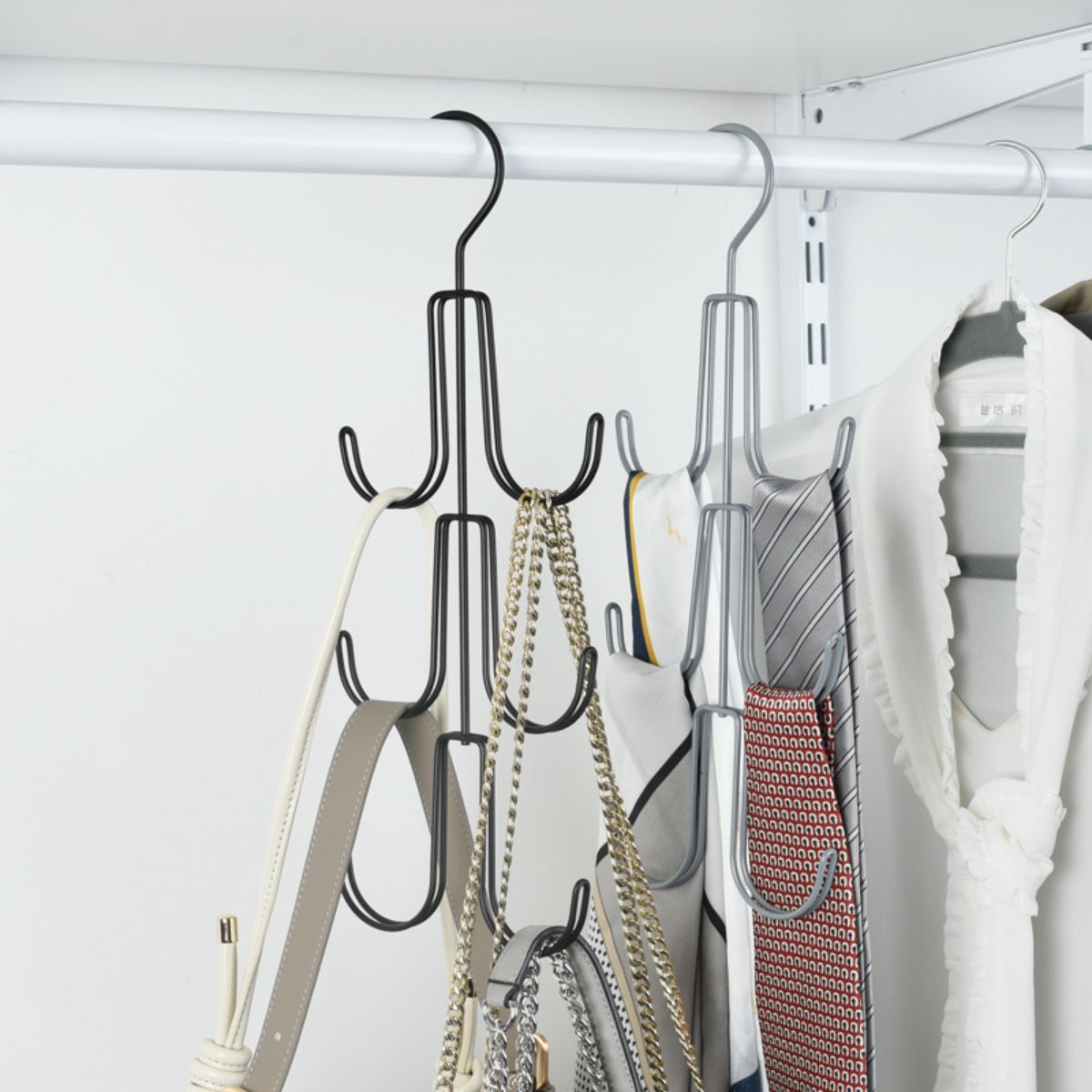 Multifunctional iron bag and coat hanger