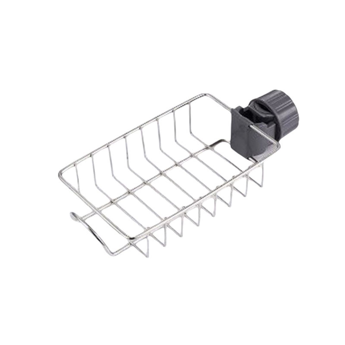 Home kitchen faucet rack sink sponge drain basket bathroom supplies toilet storage rack punch-free