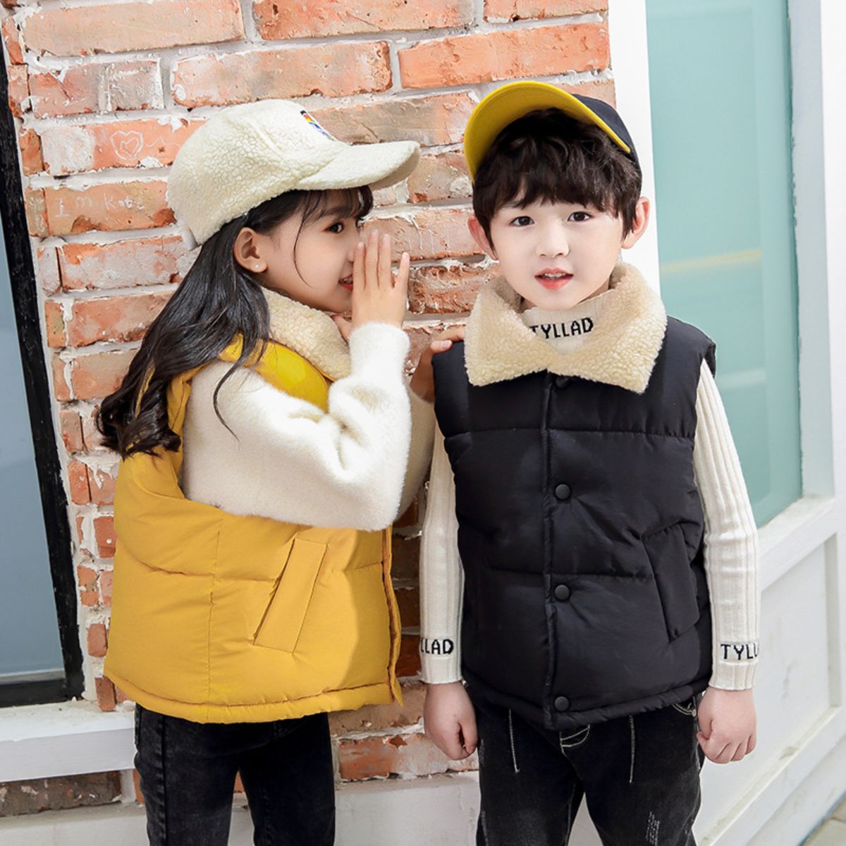 Children's autumn and winter cotton vest