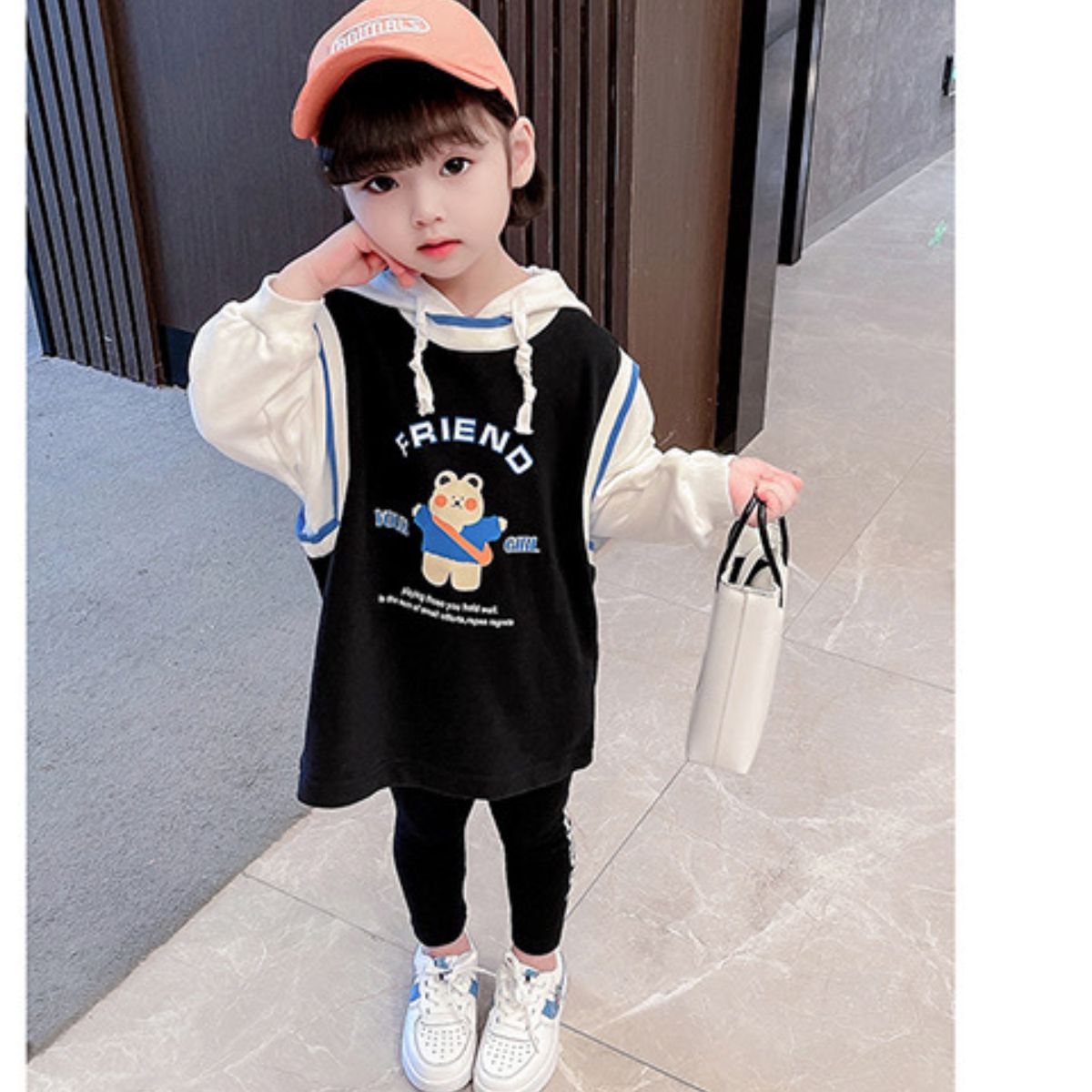 Autumn new style girls sweatshirt skirt two piece set