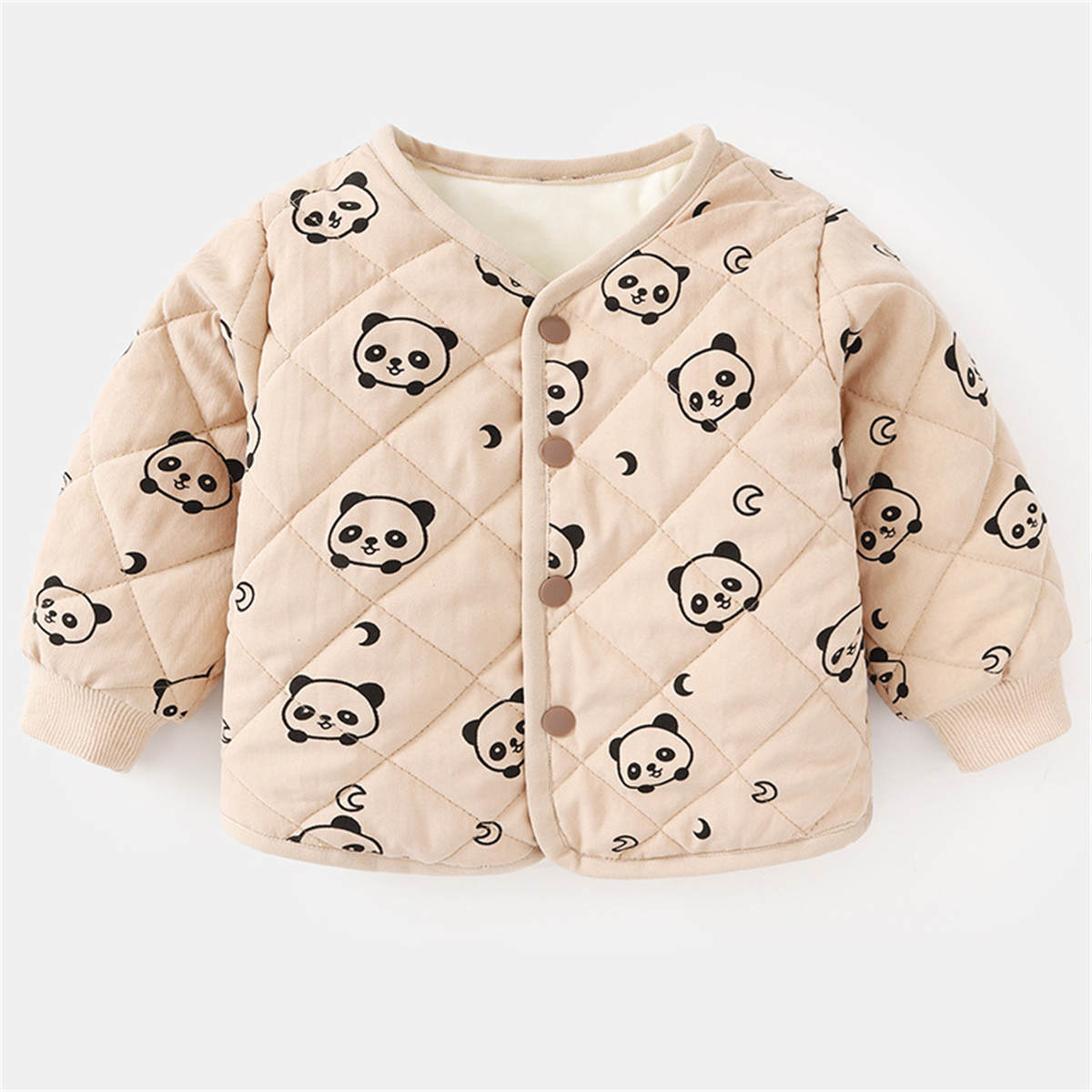 baby autumn and winter cartoon print cotton coat