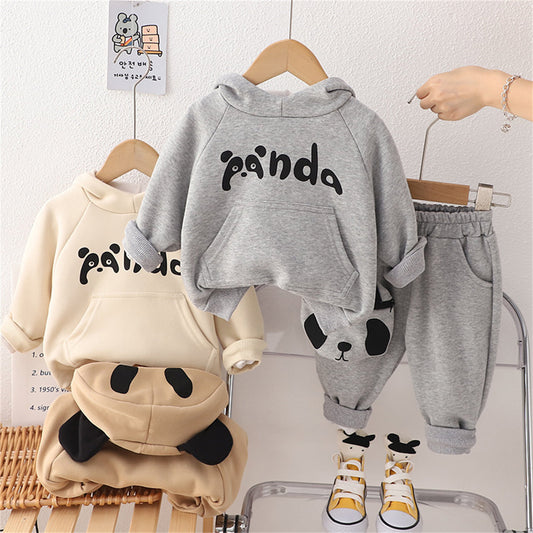 Boys two piece hooded sweatshirt suit