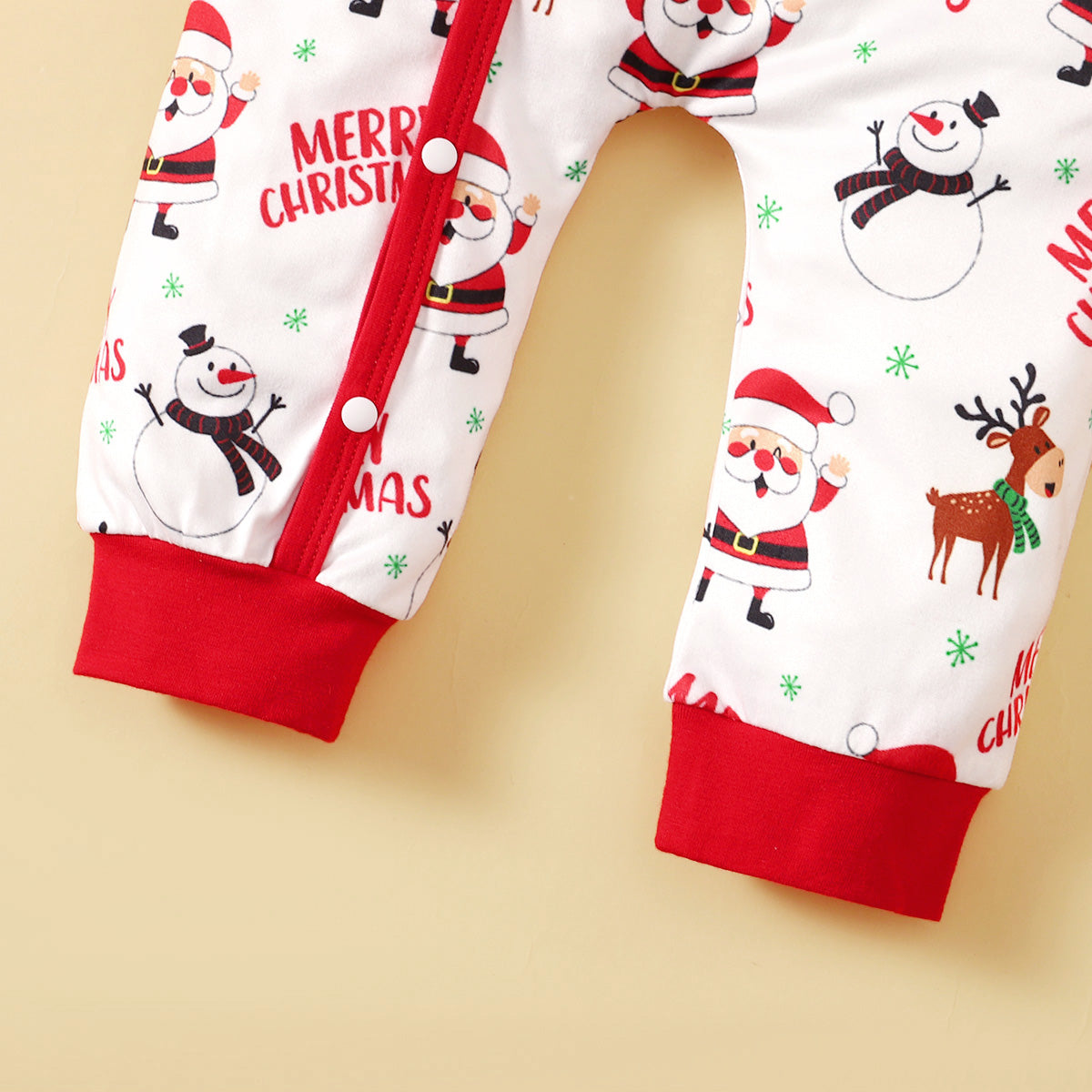 Two-piece set with hat, featuring Santa Claus design, Christmas