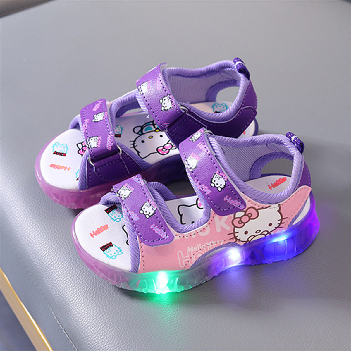 Children's Hello Kitty Cartoon Luminous Sandals