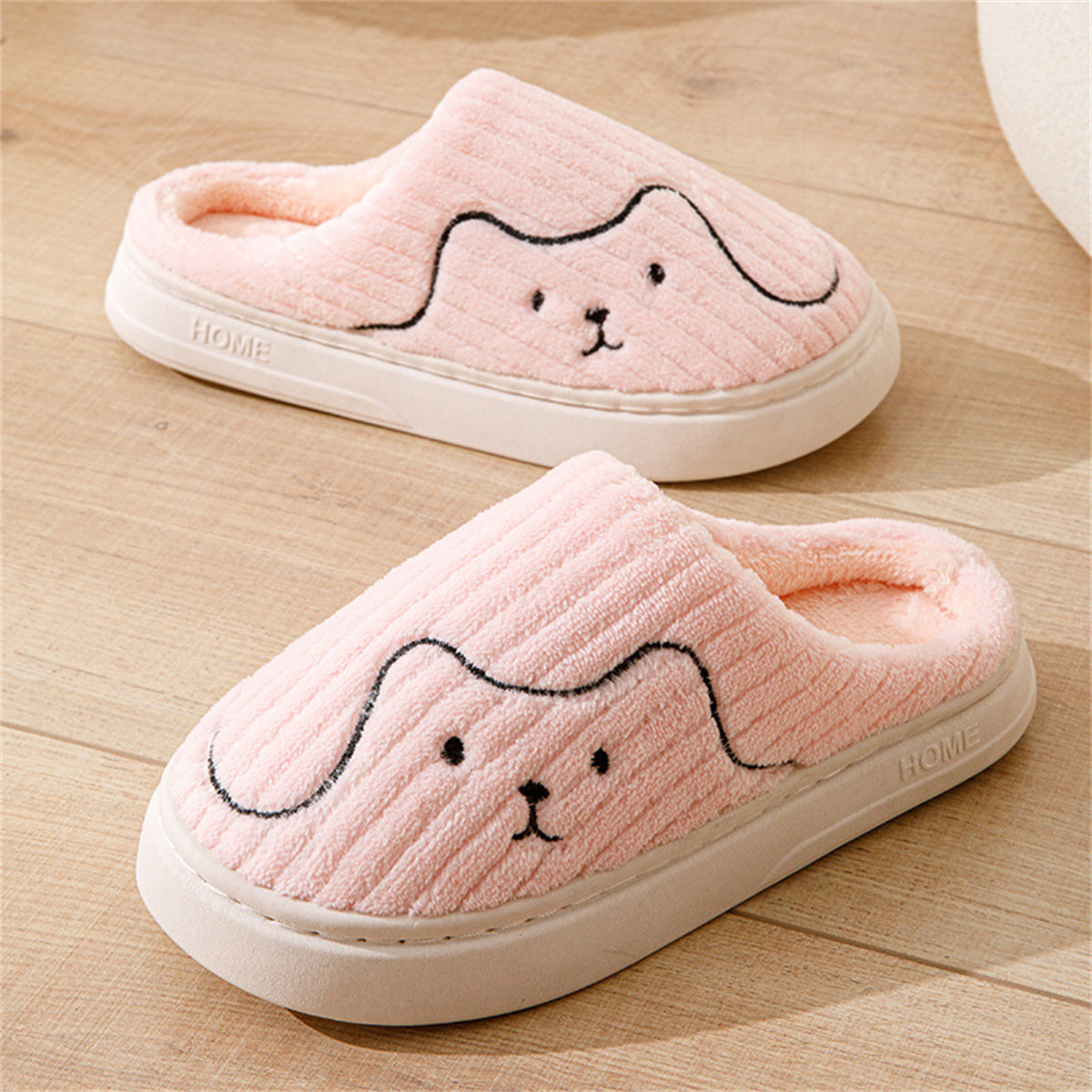 Slippers cartoon cute cotton sole autumn and winter indoor home warm and comfortable slippers