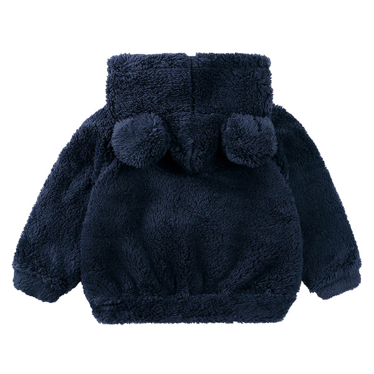 Boys and girls lambskin thickened coat children's stylish warm hooded fur sweater