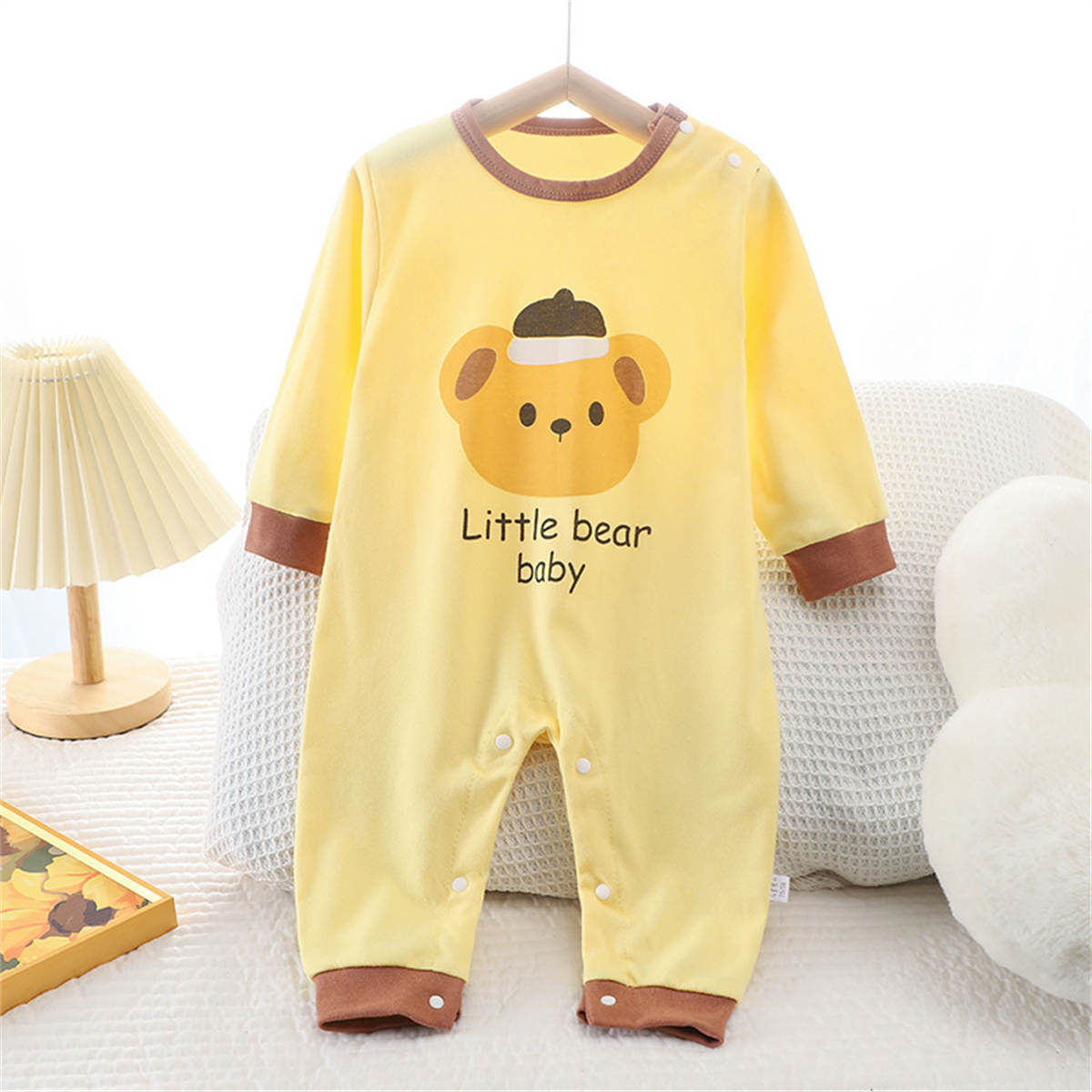 Baby spring and autumn cotton cartoon long sleeve romper