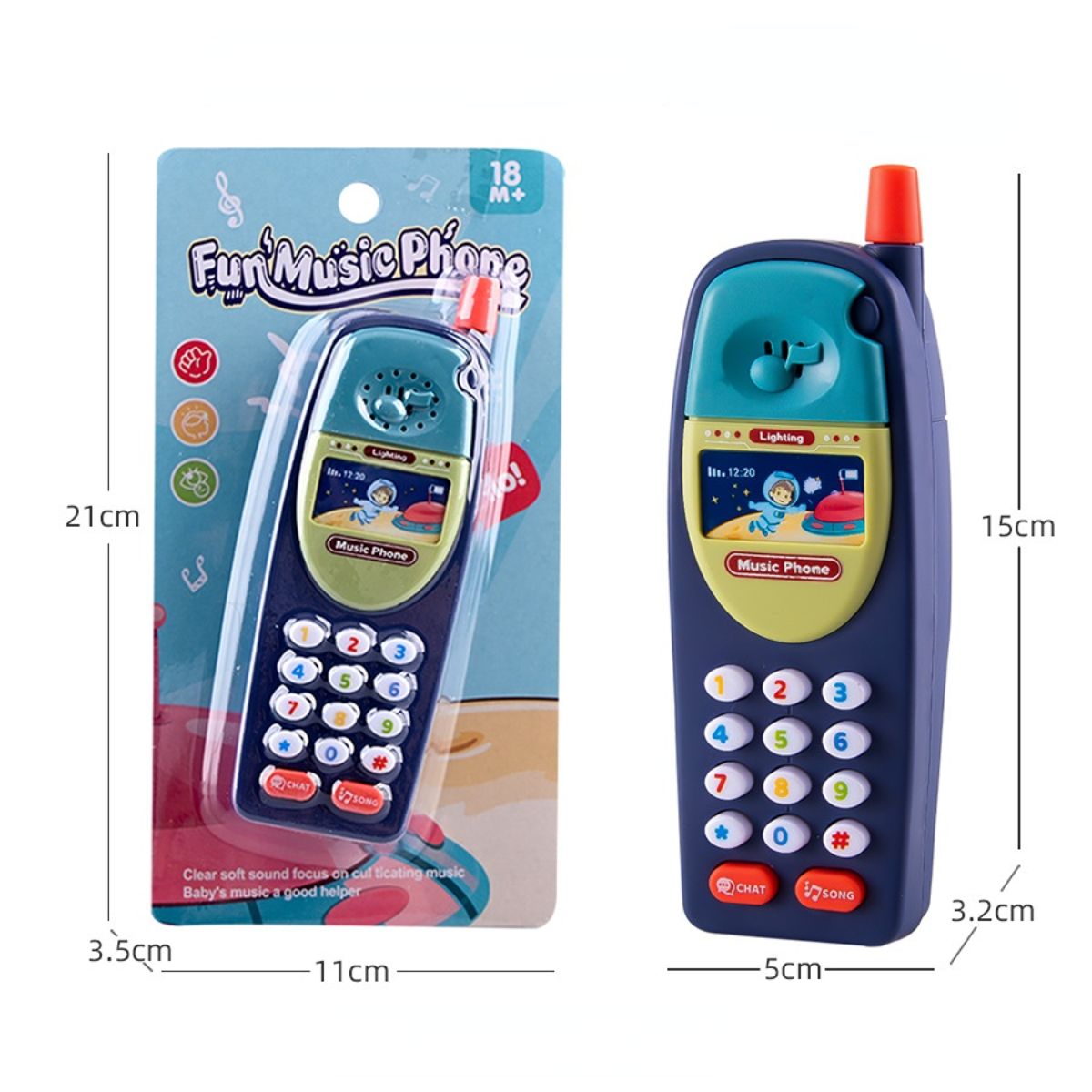 Infant multifunctional simulation mobile phone music story telephone toy