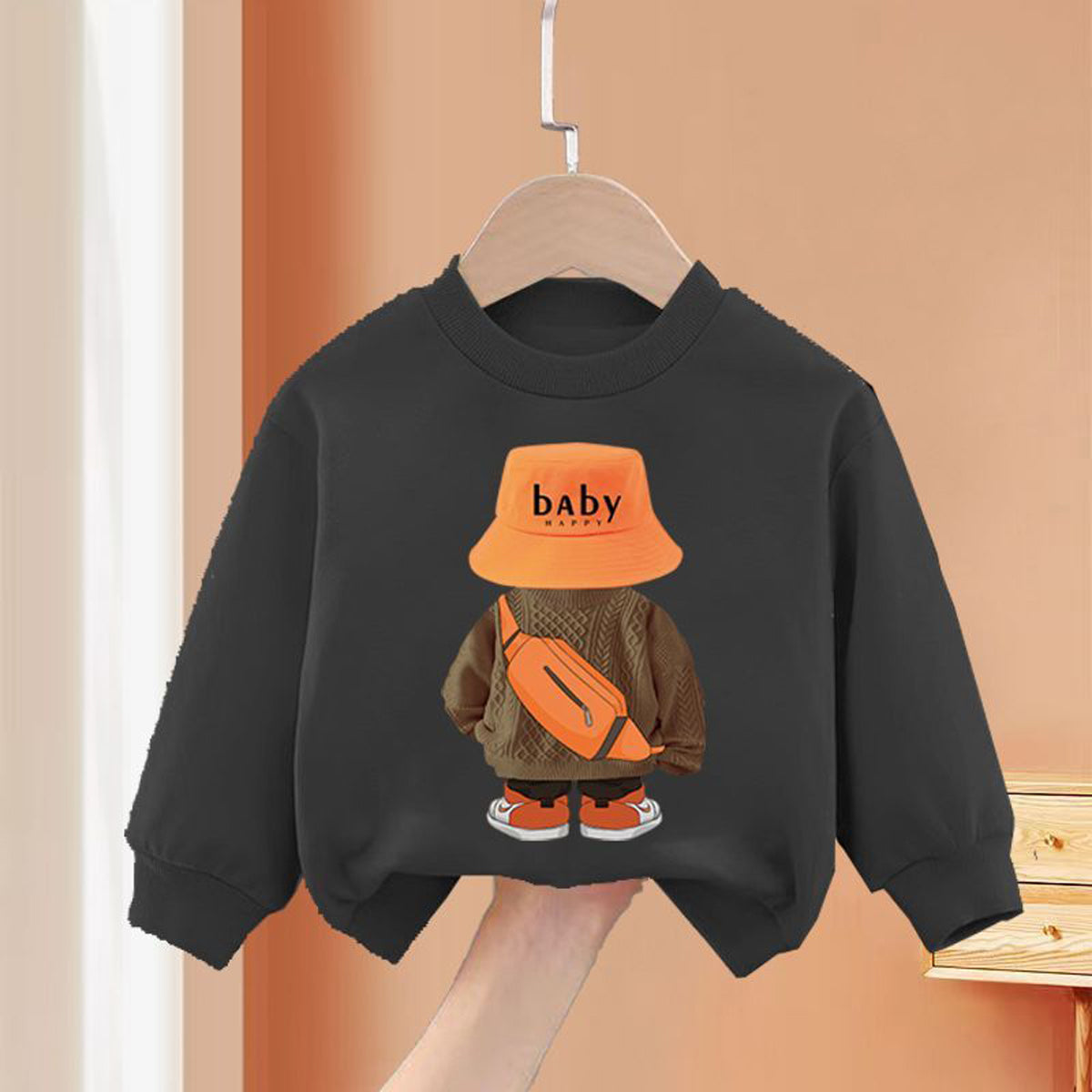 Boys suit boys casual sports sweatshirt two piece suit