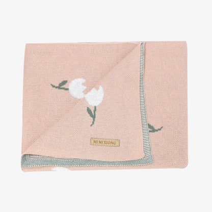 Baby knitted blanket cover