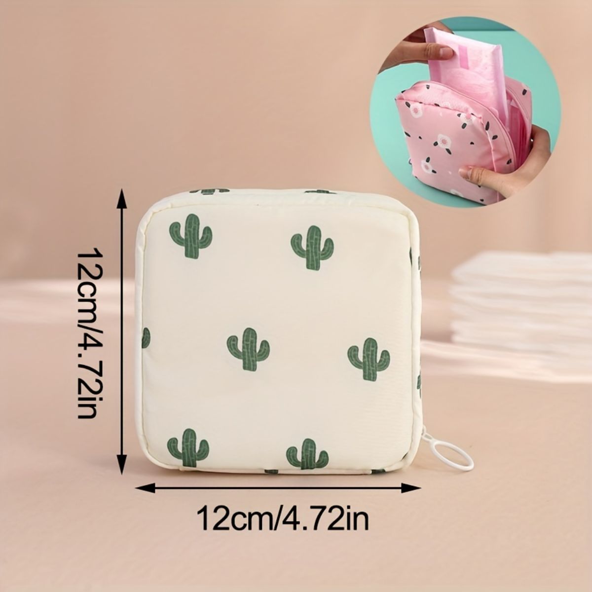 Cartoon sanitary napkin storage bag portable large capacity for menstrual small bag student portable sanitary napkin storage