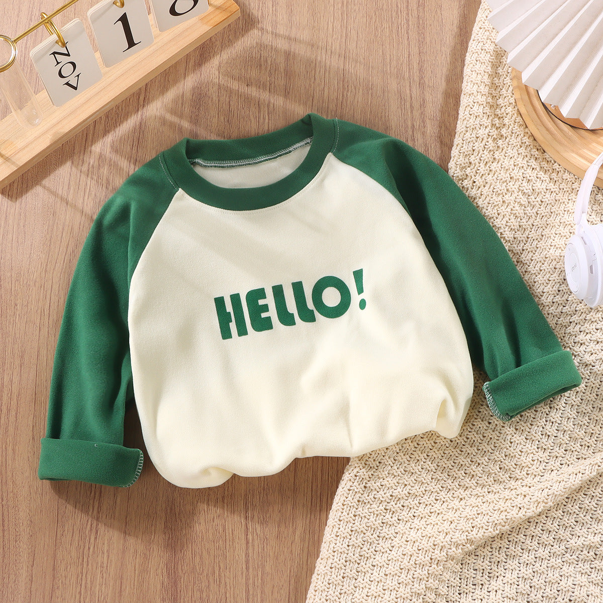 Baby casual long-sleeved T-shirts for toddlers and girls