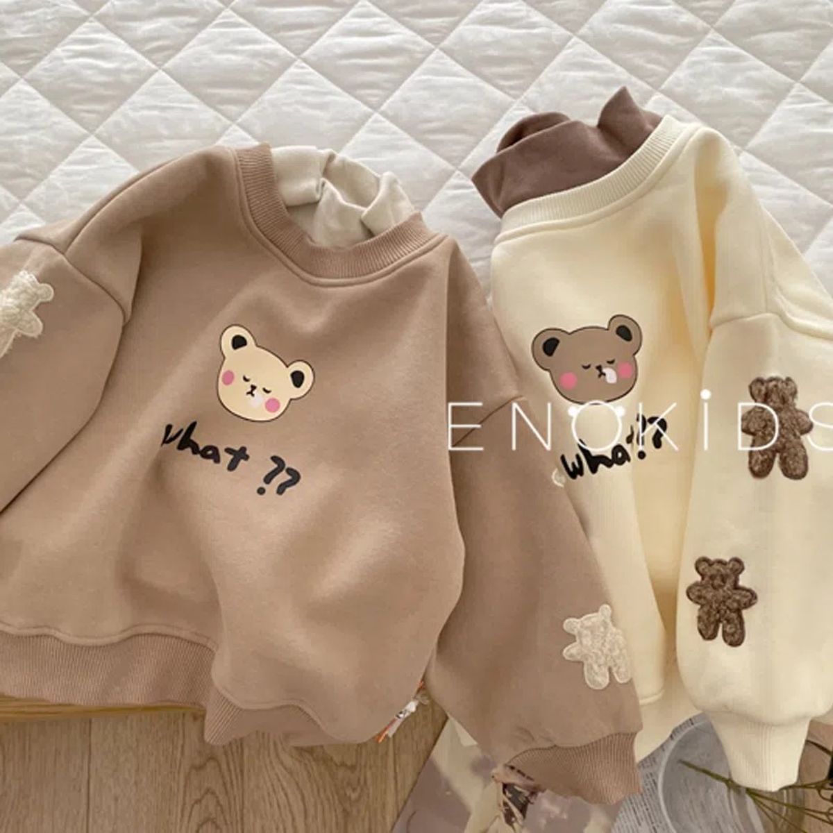 Autumn and winter boys and girls long-sleeved half-high collar thickened sweatshirt