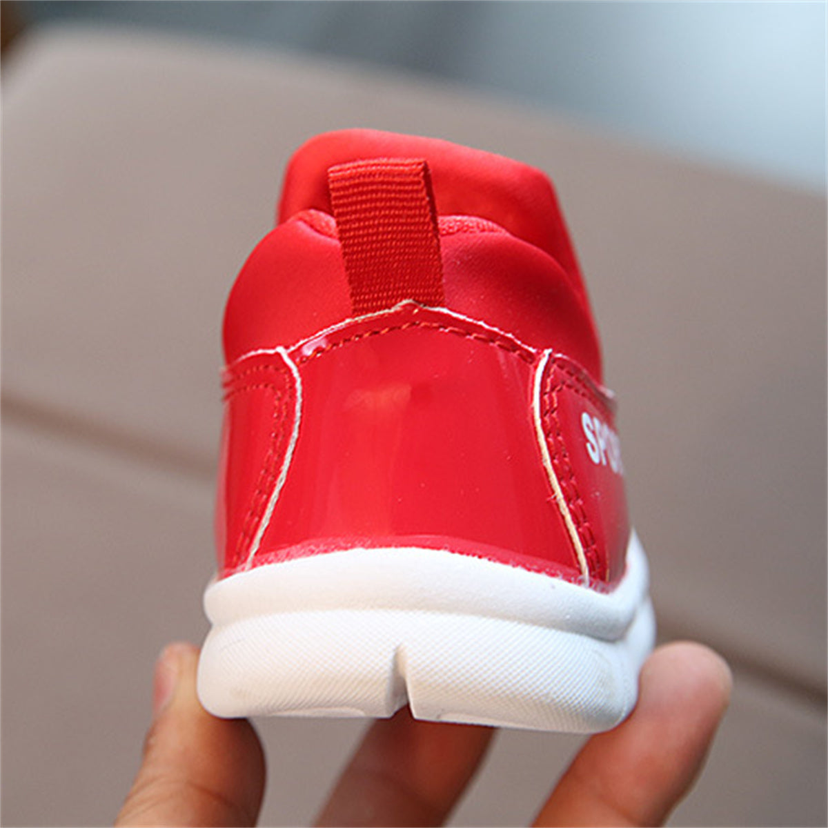 Spring and autumn pure color caterpillar style casual soft-soled sports shoes for children and boys