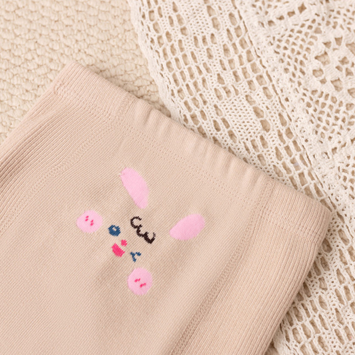 Children's bunny fleece tights