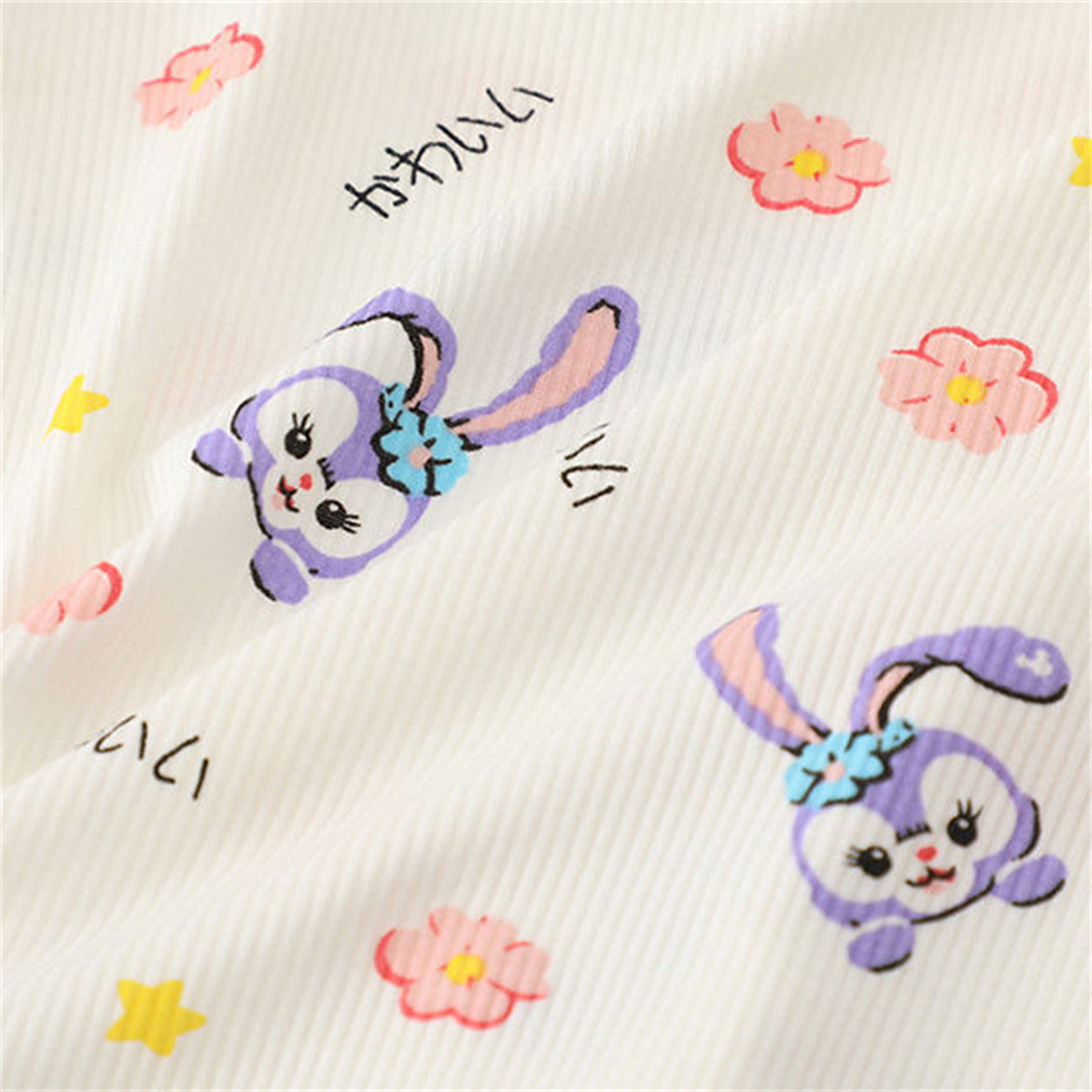 Ice silk pajamas children's short-sleeved suit baby home clothes cute Stella Lou air-conditioned clothes