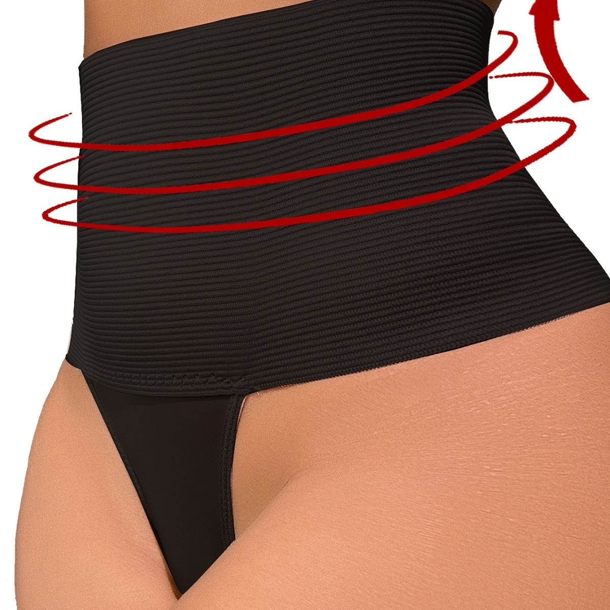 Women's tummy control high waist thong flat tummy