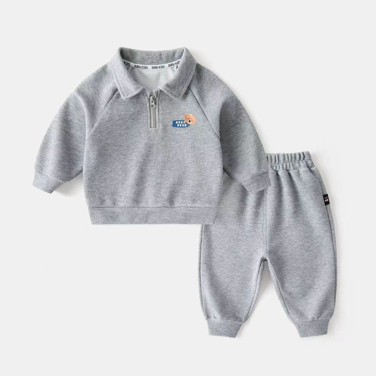 Infant and Toddler Sports Spring and Autumn Two-Piece Sweater Set