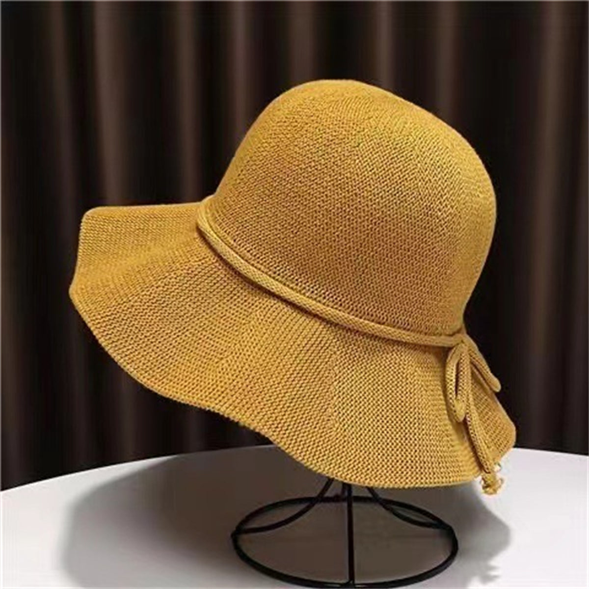 Women's summer daily outing washable folding hat women's large brim sun protection bucket hat