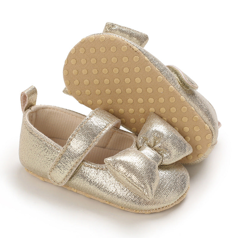 Baby Girls Autumn Cute Bow Leather Shoes